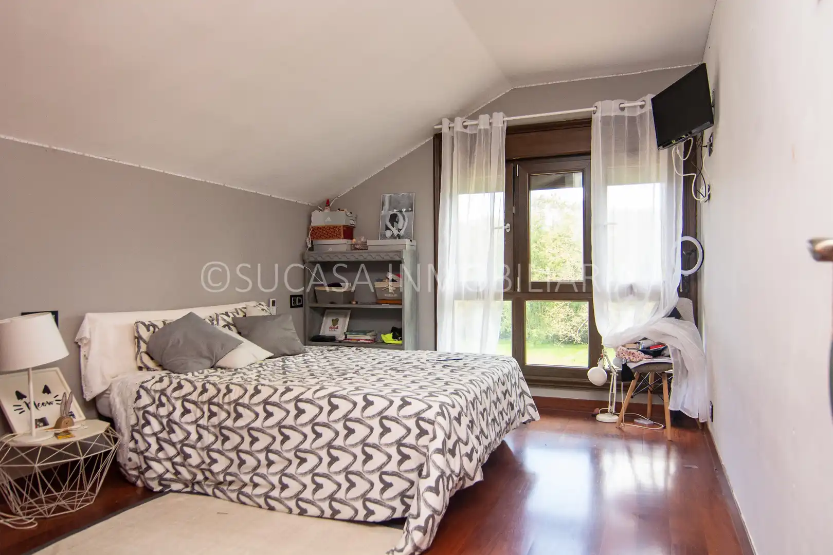 Schlafzimmer von Haus oder Chalet zur Miete in Abegondo mit Heizung, Privatgarten und Parkett