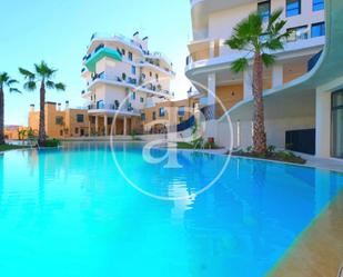 Swimming pool of Flat for sale in Villajoyosa / La Vila Joiosa  with Air Conditioner, Heating and Private garden