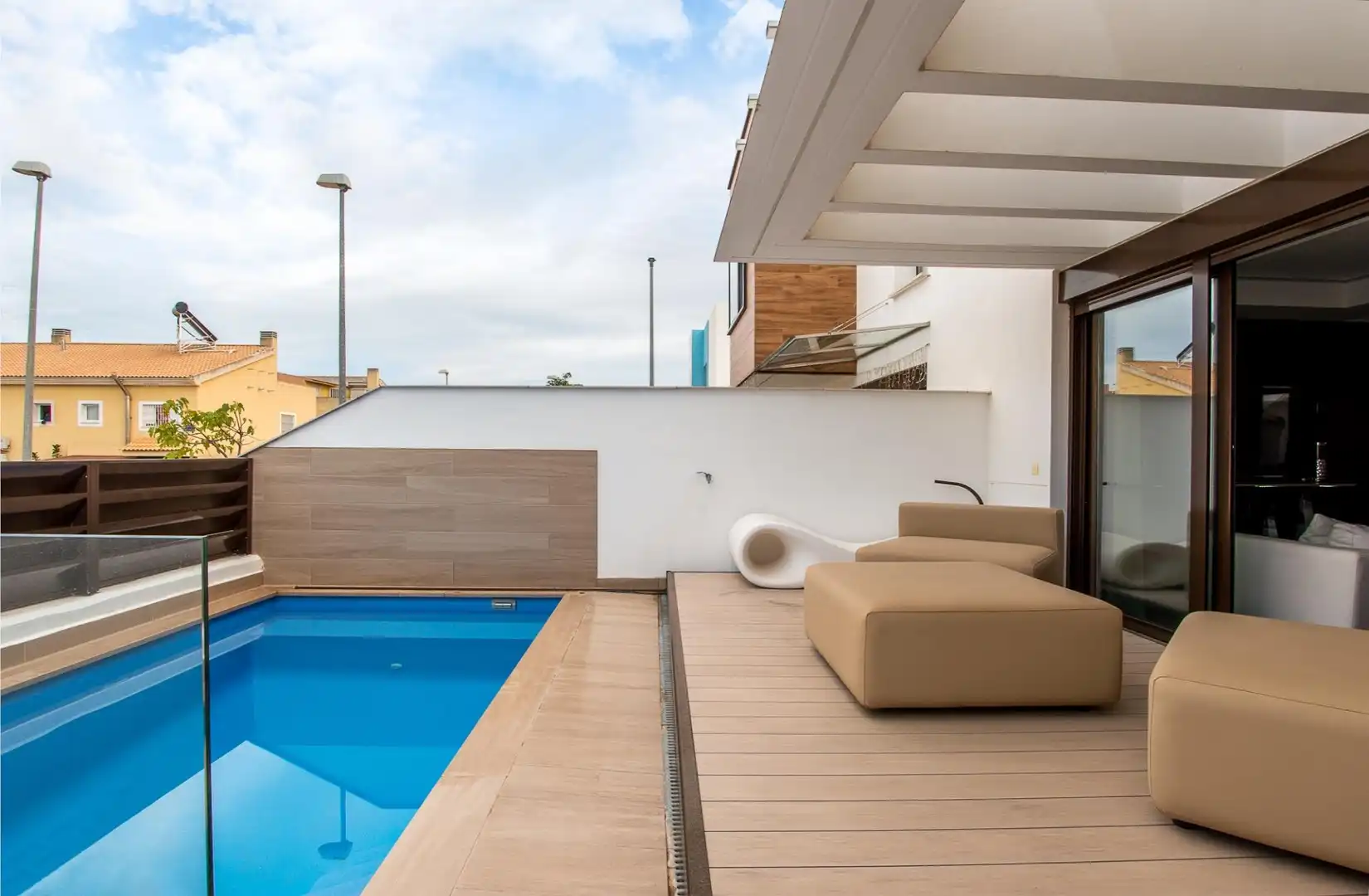 Swimming pool of Houses for sale in Murcia  with Air Conditioner, Heating and Terrace