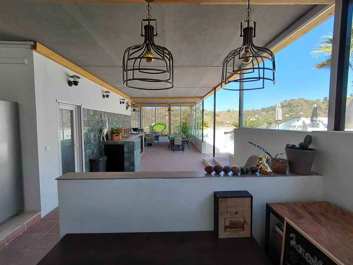 Terraza de Finca rústica en venta en Cómpeta con Aire acondicionado, Terraza y Trastero