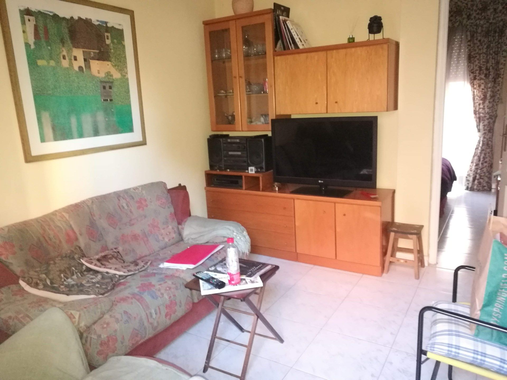 Living room of Flat for sale in  Madrid Capital  with Furnished, Oven and Washing machine