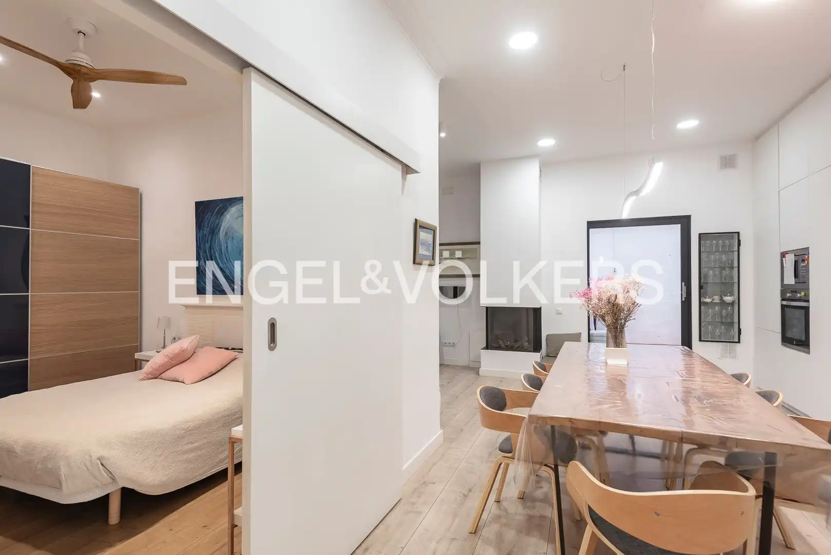 Living room of Flat for sale in Barcelona  with Air Conditioner, Heating and Parquet flooring