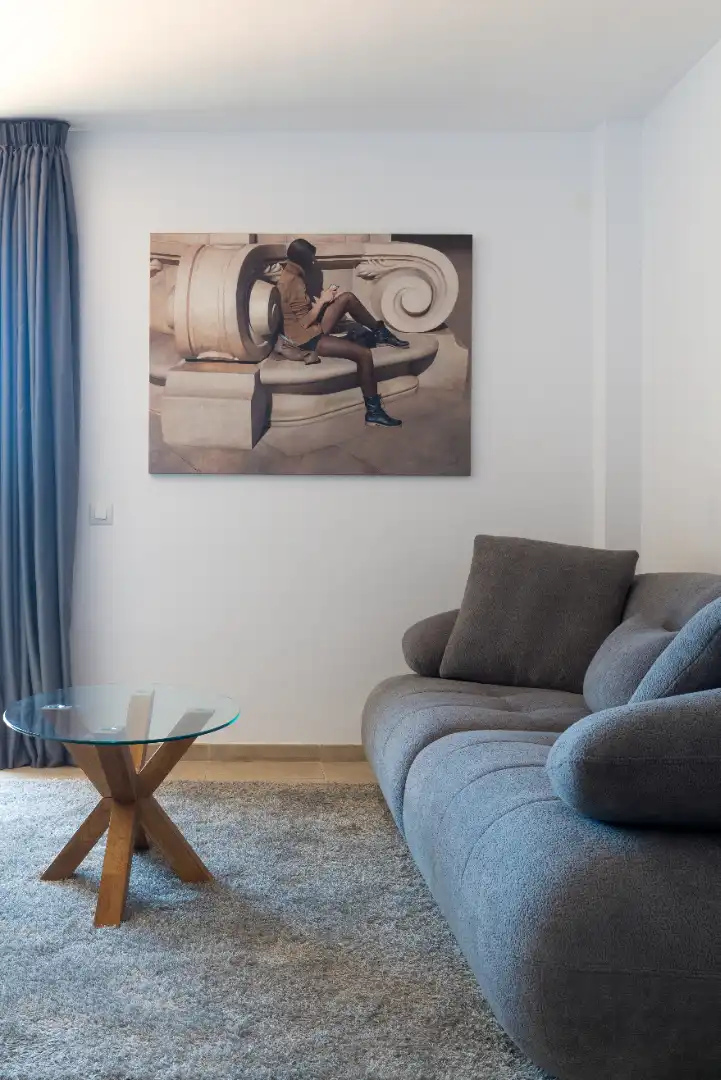 Sala d'estar de Apartament en venda en Roses amb Aire condicionat, Terrassa i Traster