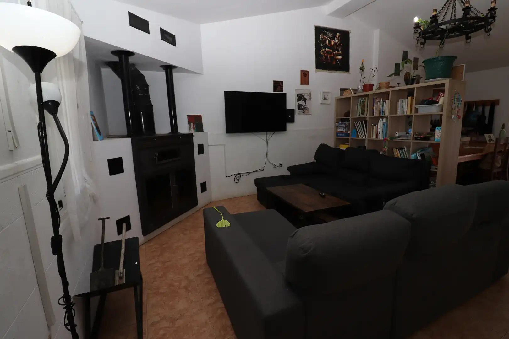 Sala d'estar de Finca rústica en venda en Aljaraque amb Jardí privat, Piscina i Moblat
