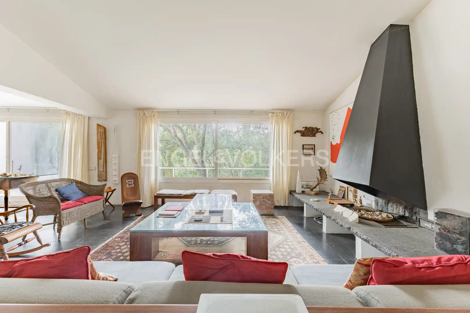 Sala de estar de Casa o chalet en venta en Barcelona con Calefacción, Jardín privado y Terraza