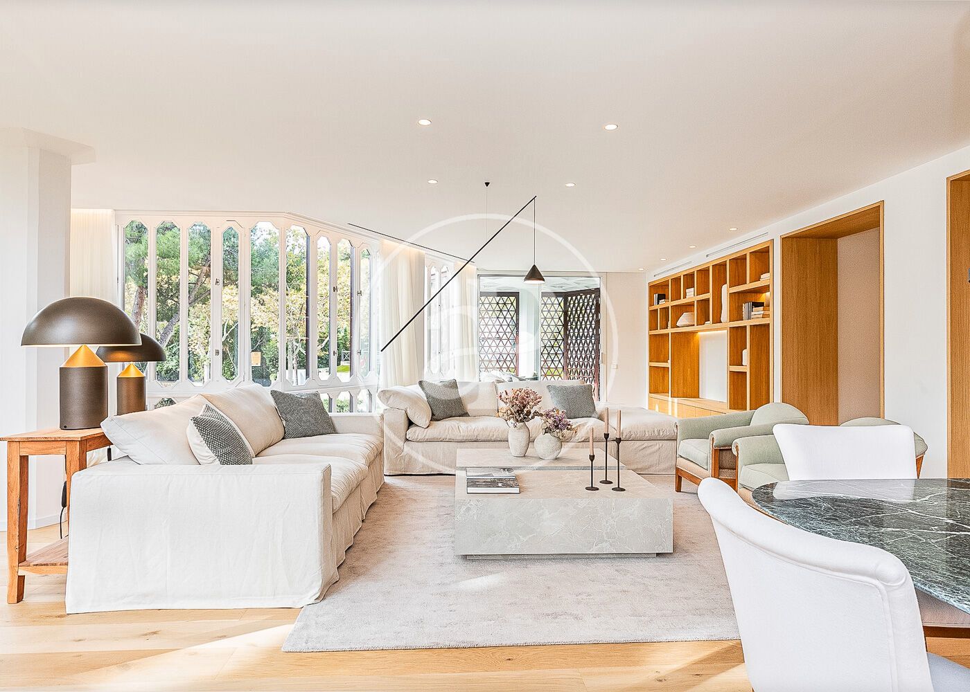 Sala de estar de Piso en venta en  Barcelona Capital con Aire acondicionado, Calefacción y Jardín privado