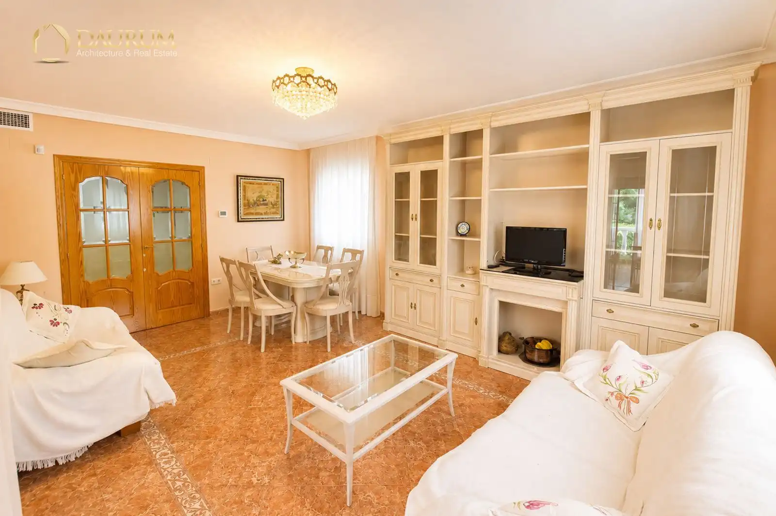 Sala d'estar de Casa o xalet en venda en Alicante / Alacant amb Aire condicionat, Calefacció i Terrassa
