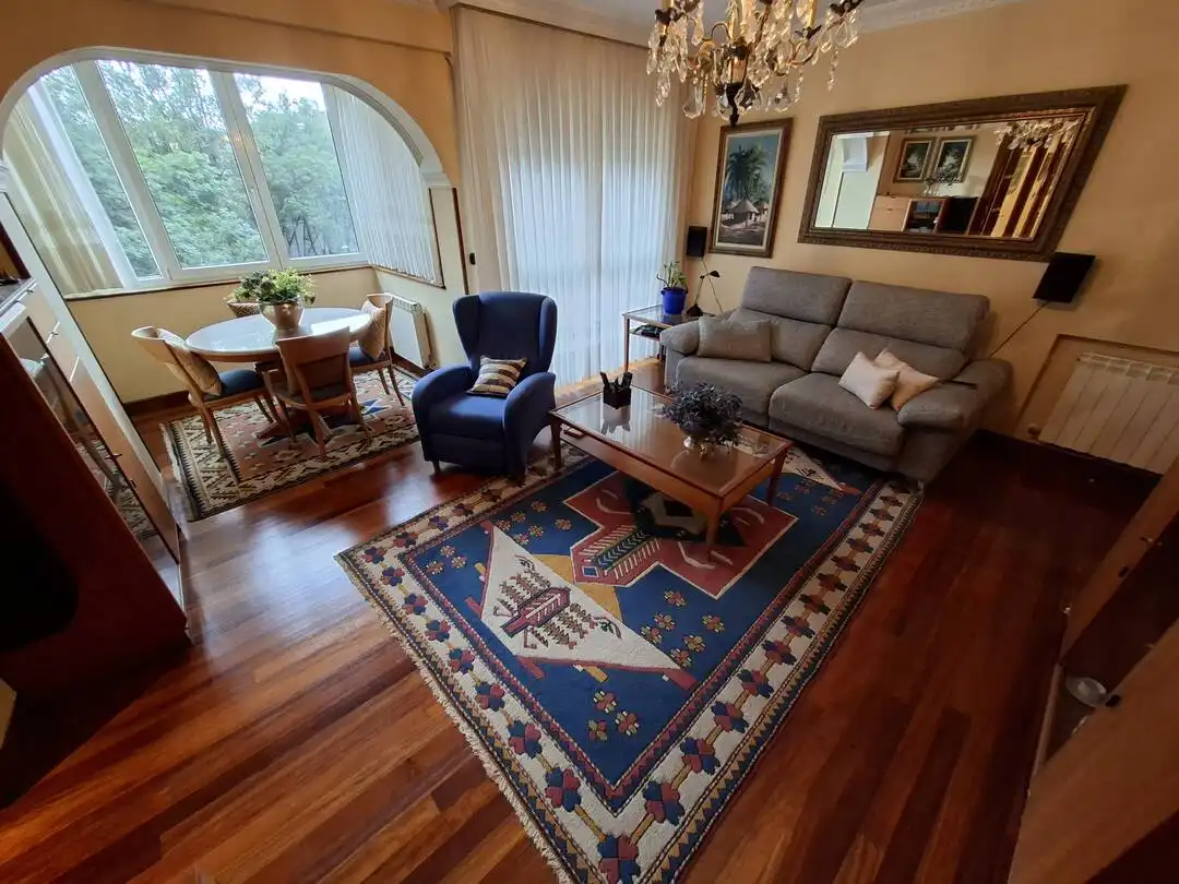Living room of Flat for sale in Durango  with Heating, Storage room and Furnished