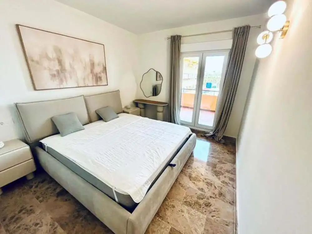 Bedroom of Apartments for rent in Marbella  with Air Conditioner, Terrace and Storage room