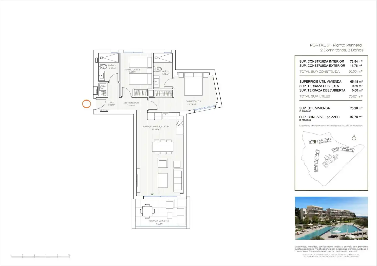Apartament amb terrassa en venda a Hipódromo - Cerrado del Águila, imagen 27