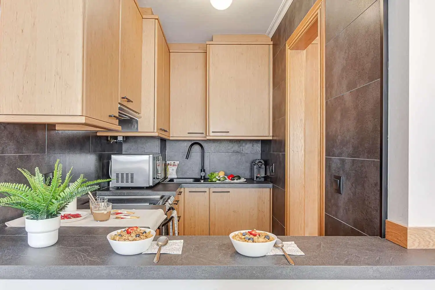 Kitchen of Flat for sale in A Coruña Capital   with Air Conditioner and Storage room