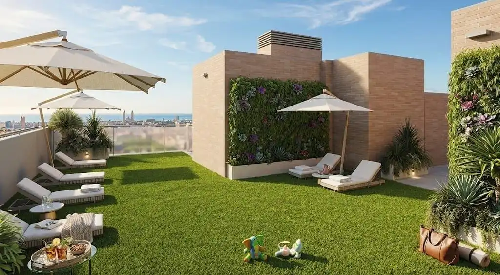 Terraza de Piso en venta en Zaragoza con Calefacción, Jardín privado y Trastero