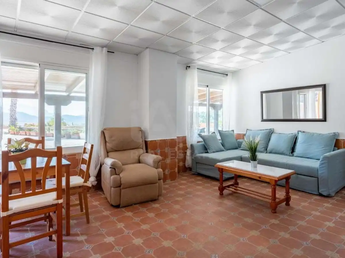 Sala d'estar de Casa o xalet en venda en Murcia amb Aire condicionat, Terrassa i Piscina