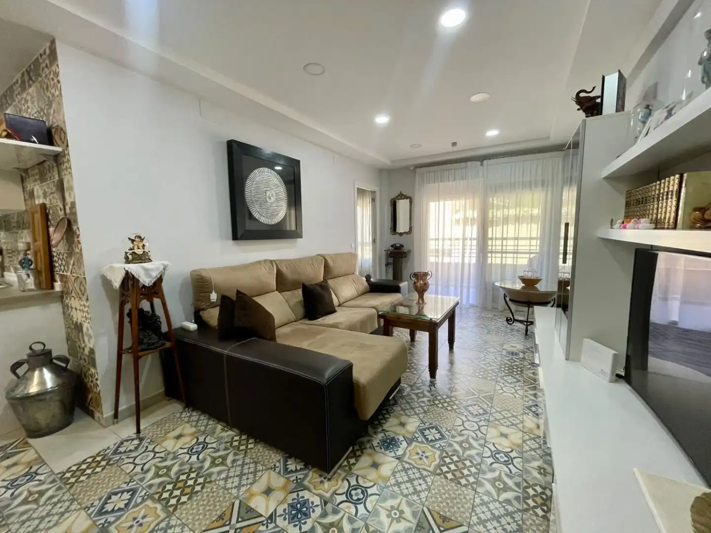 Wohnzimmer von Wohnung zum Verkauf in Valdepeñas mit Heizung, Terrasse und Balkon