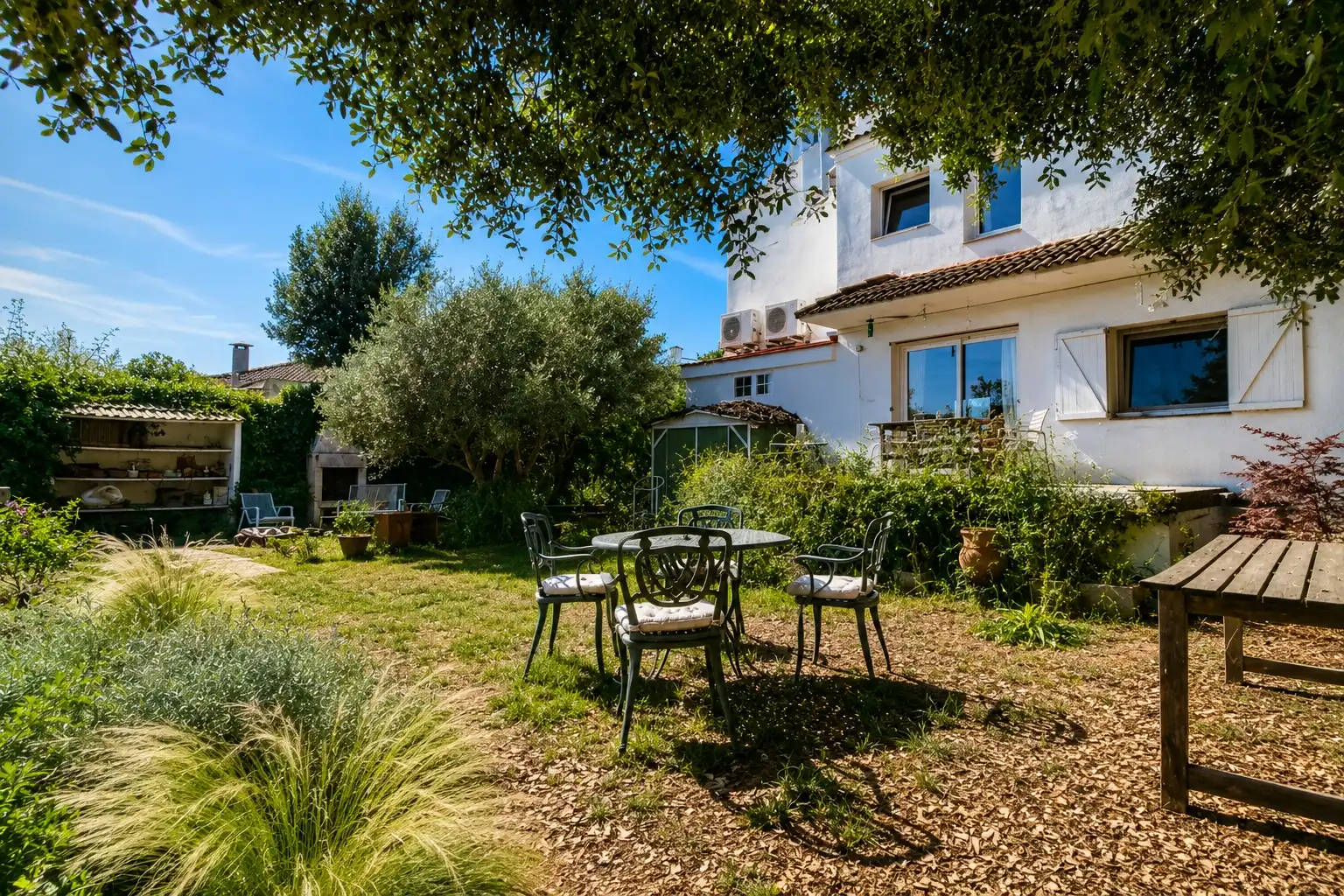 Garden of Houses for sale in Sant Cebrià de Vallalta  with Air Conditioner, Heating and Private garden