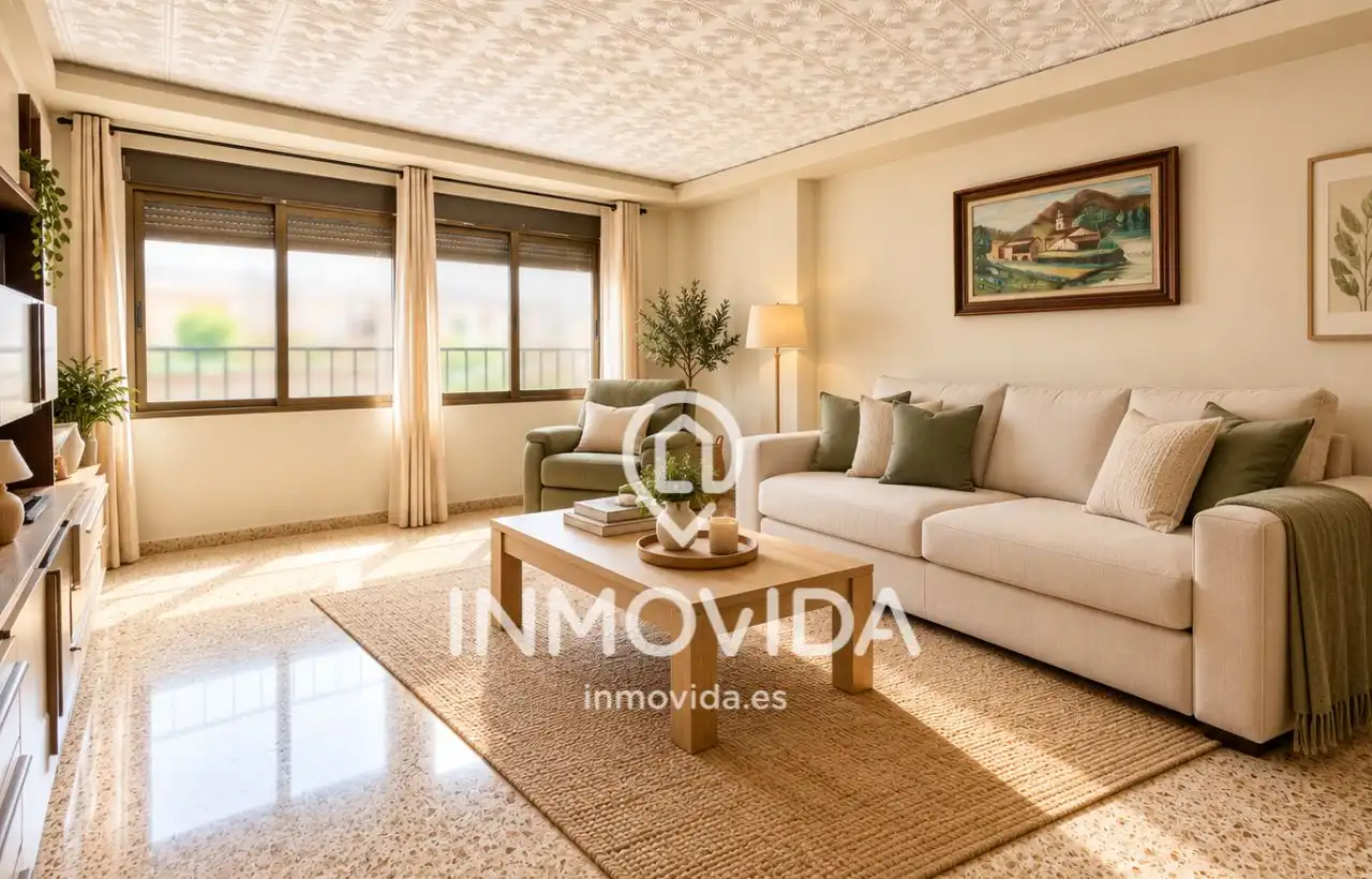 Sala de estar de Piso en venta en Xàtiva con Aire acondicionado, Amueblado y Balcón