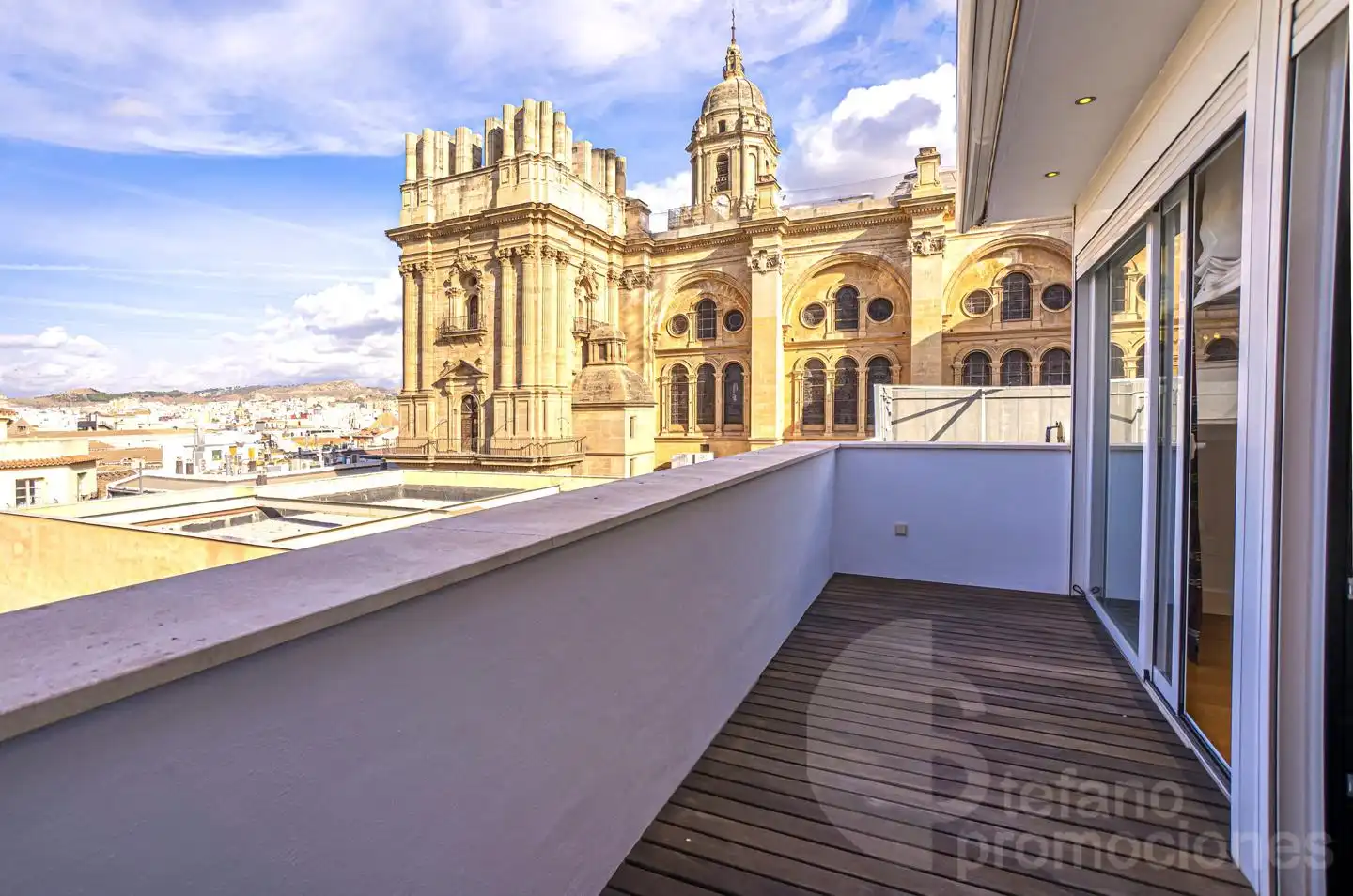 Terraza de Ático de alquiler en Málaga con Aire acondicionado, Calefacción y Parquet