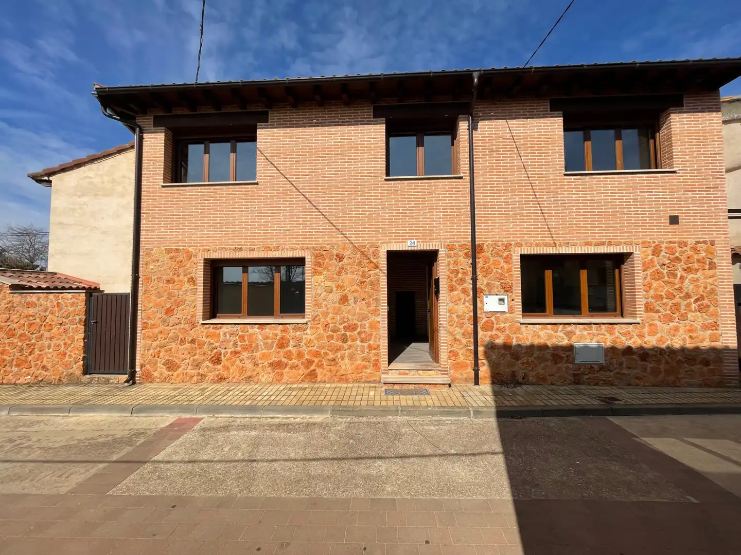Exterior view of Detached homes for sale in Rioseco de Soria  with Heating, Parquet flooring and Storage room