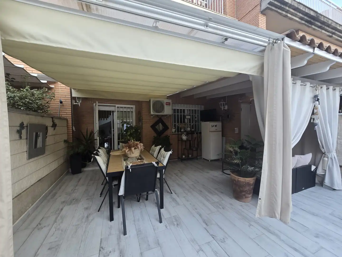 Terrace of Detached homes for sale in Castellón de la Plana / Castelló de la Plana  with Air Conditioner, Heating and Parquet flooring
