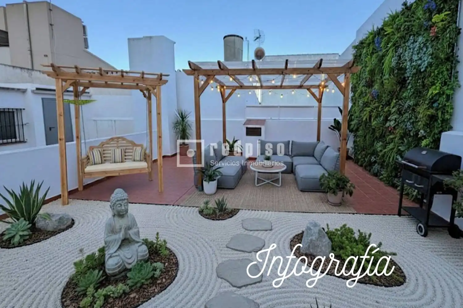 Terrasse von Wohnung zum Verkauf in Cártama mit Terrasse und Möbliert