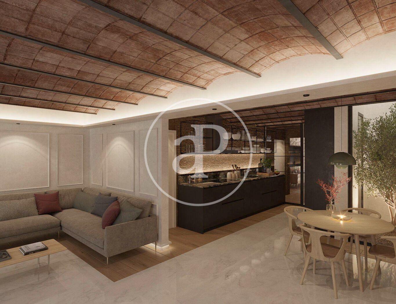 Sala d'estar de Casa o xalet en venda en  Barcelona Capital amb Aire condicionat, Calefacció i Terrassa