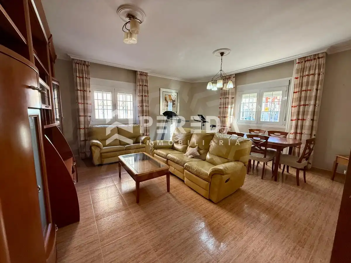 Sala d'estar de Casa o xalet en venda en La Mojonera amb Jardí privat, Terrassa i Moblat