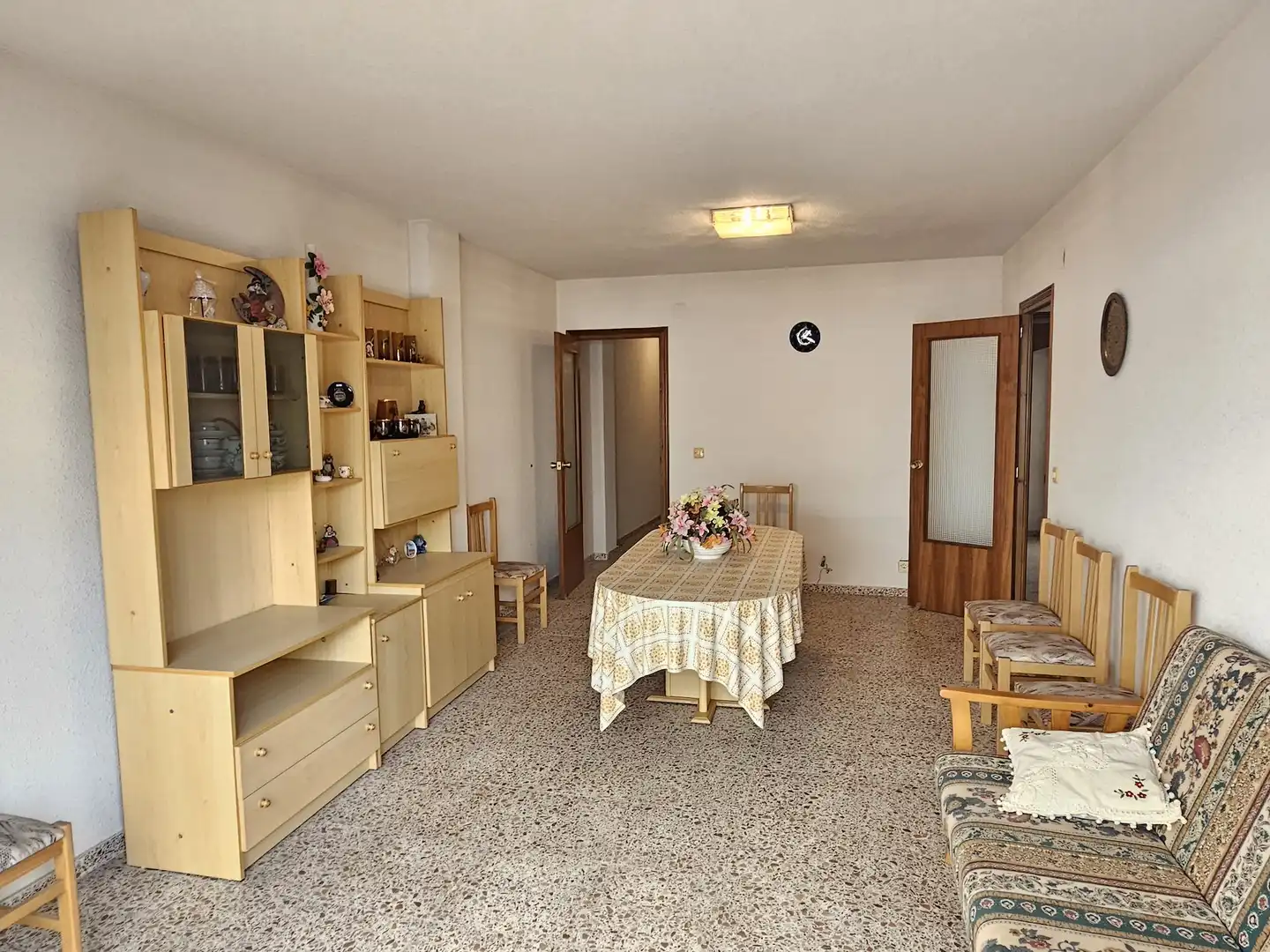 Dining room of Flat for sale in Santa Pola  with Furnished, TV and Balcony