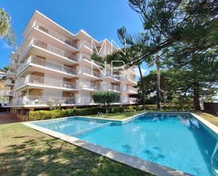 Exterior view of Flat to rent in Sant Andreu de Llavaneres  with Heating, Terrace and Swimming Pool