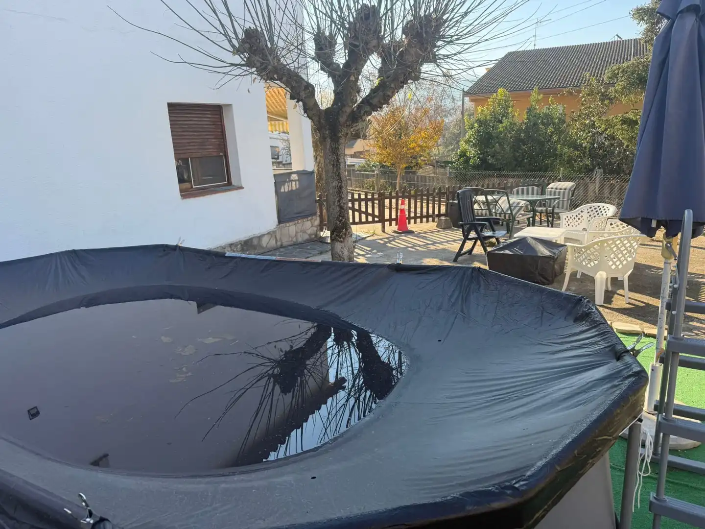 Piscina de Casa o xalet en venda en Riells i Viabrea amb Calefacció, Jardí privat i Terrassa