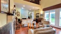Sala d'estar de Casa o xalet en venda en Oleiros amb Jardí privat, Parquet i Forn
