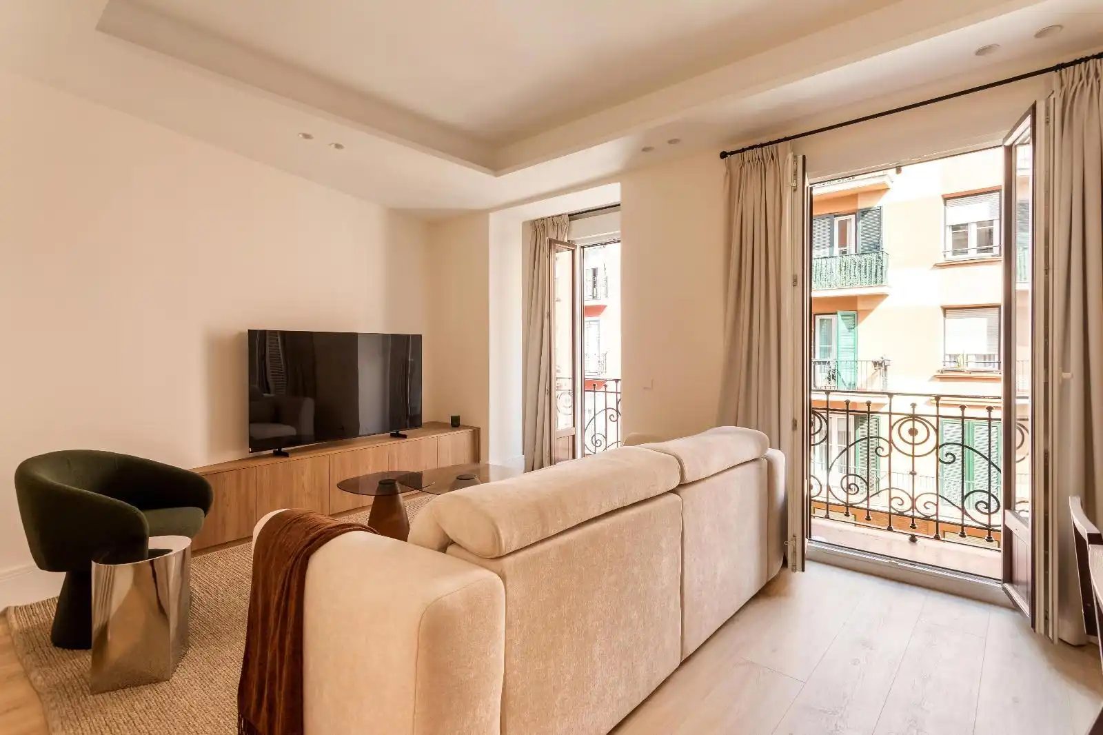 Wohnzimmer von Wohnungen zur Miete in Barrio de Salamanca