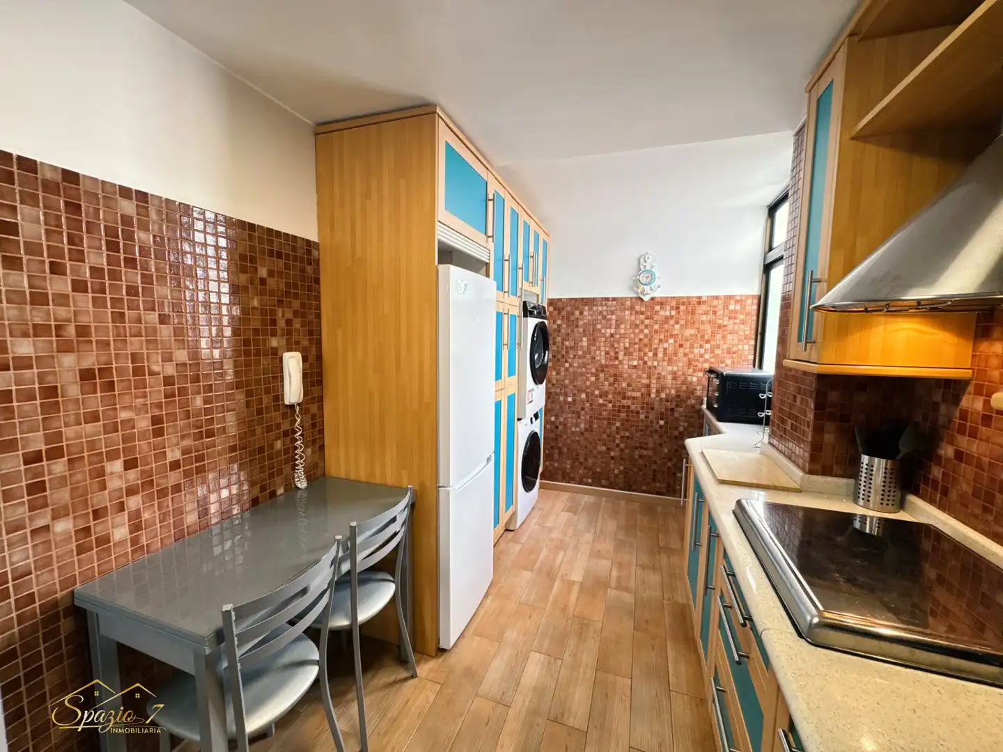 Cocina de Piso de alquiler en Agaete con Amueblado, Horno y Lavadora