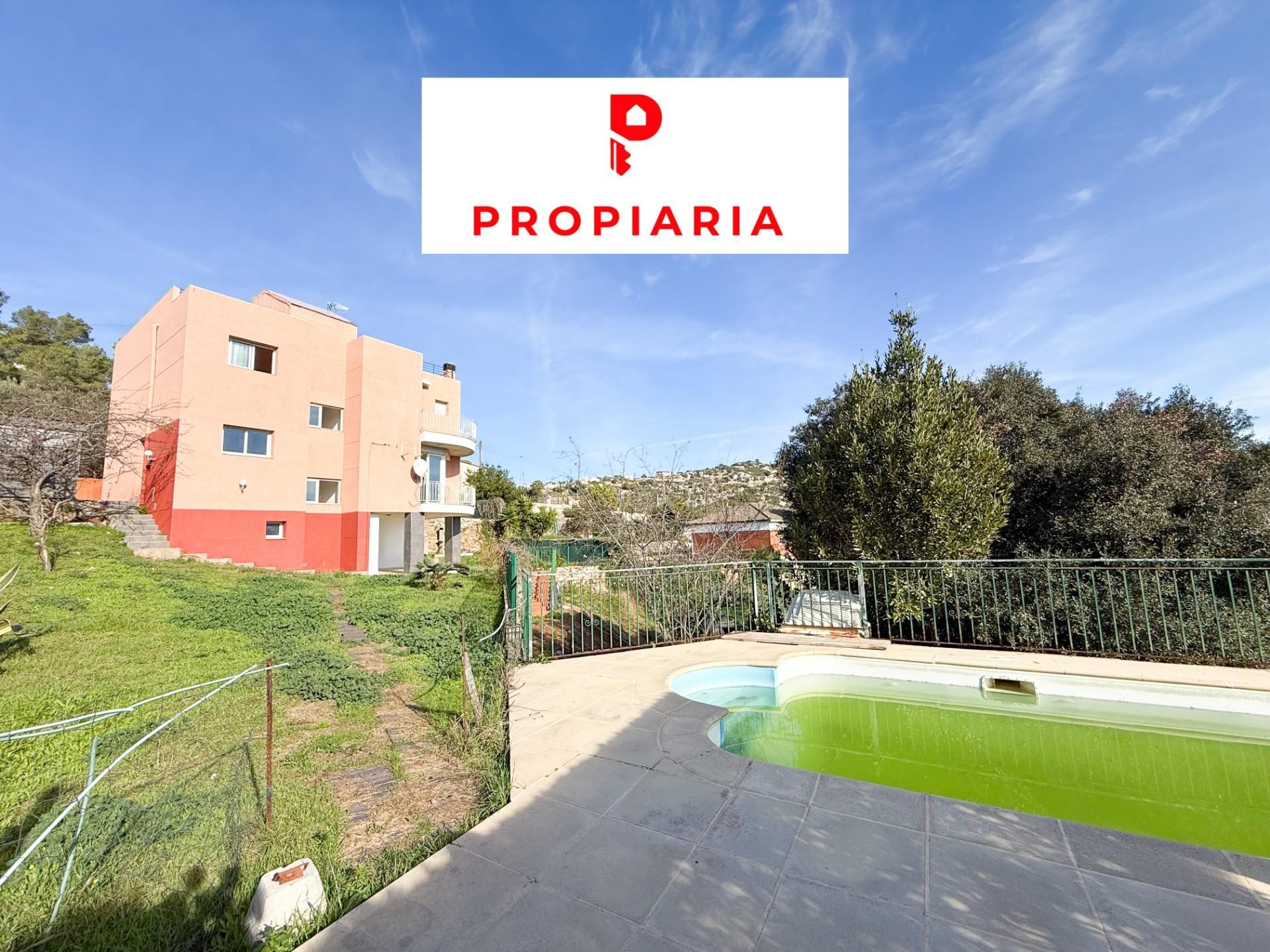 Exterior view of House or chalet for sale in Olesa de Bonesvalls  with Air Conditioner, Heating and Private garden