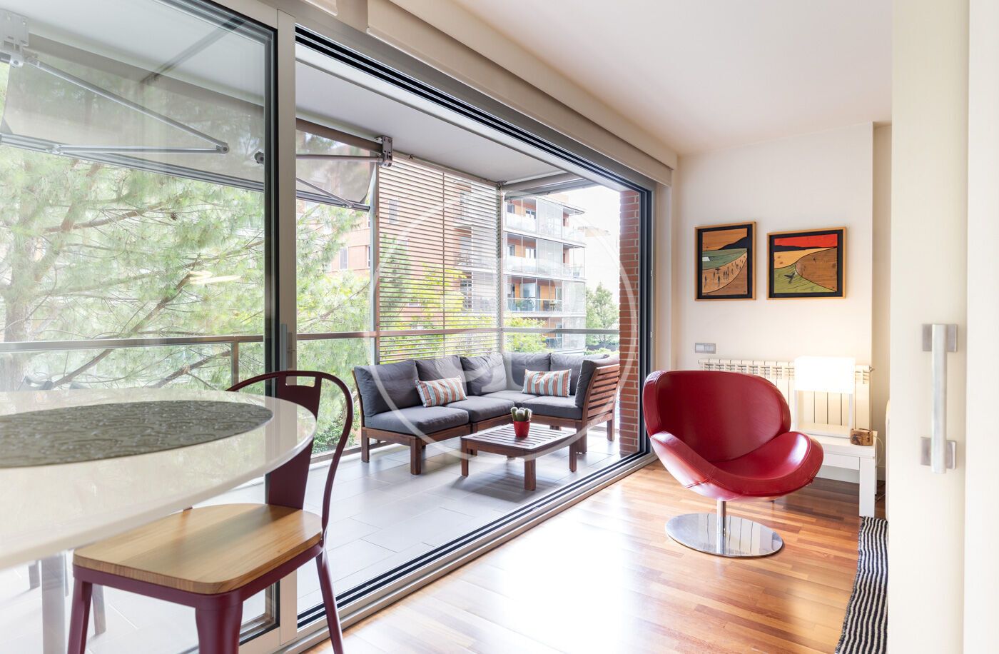 Balcony of Flat for sale in Sant Cugat del Vallès  with Air Conditioner, Heating and Terrace