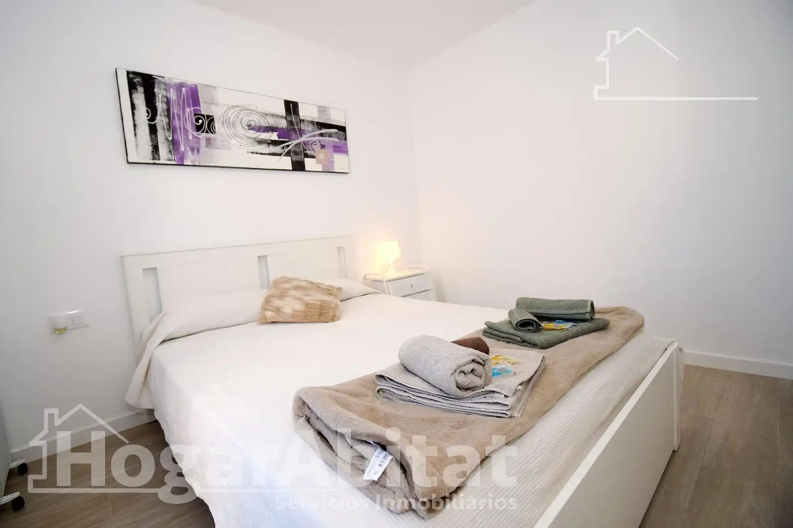 Schlafzimmer von Dachboden zum Verkauf in Burriana / Borriana mit Klimaanlage, Heizung und Terrasse