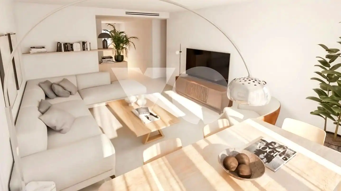 Living room of Flat for sale in Madrid  with Air Conditioner and Furnished
