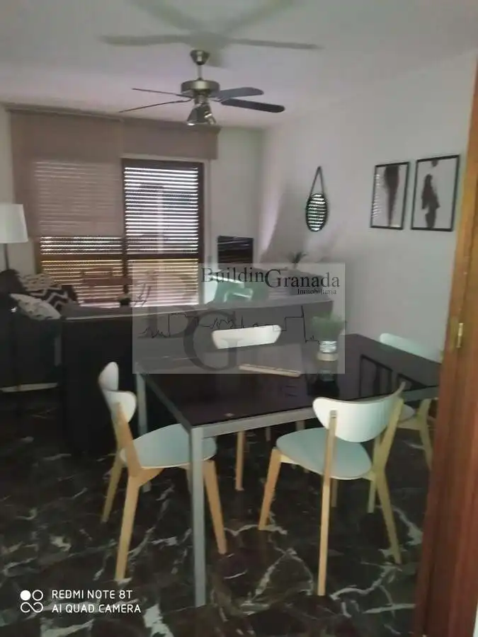 Dining room of Flat for rent in Granada  with Terrace and Furnished