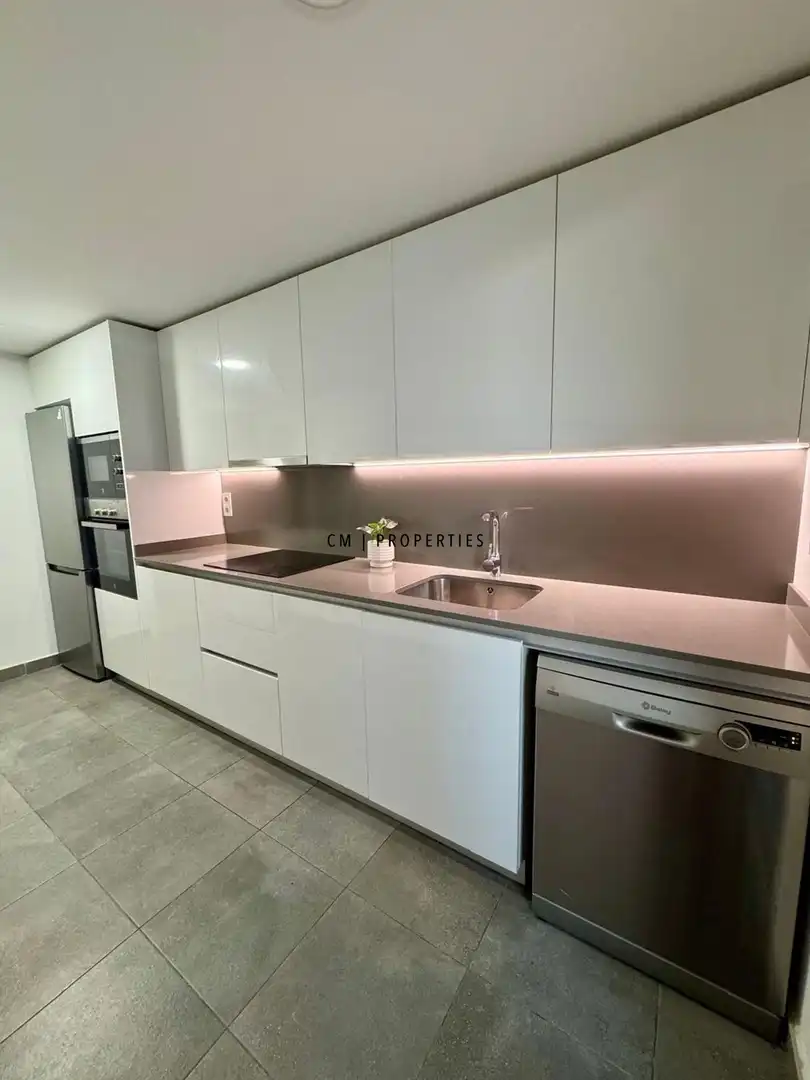 Cocina de Piso de alquiler en Valencia con Aire acondicionado, Calefacción y Parquet