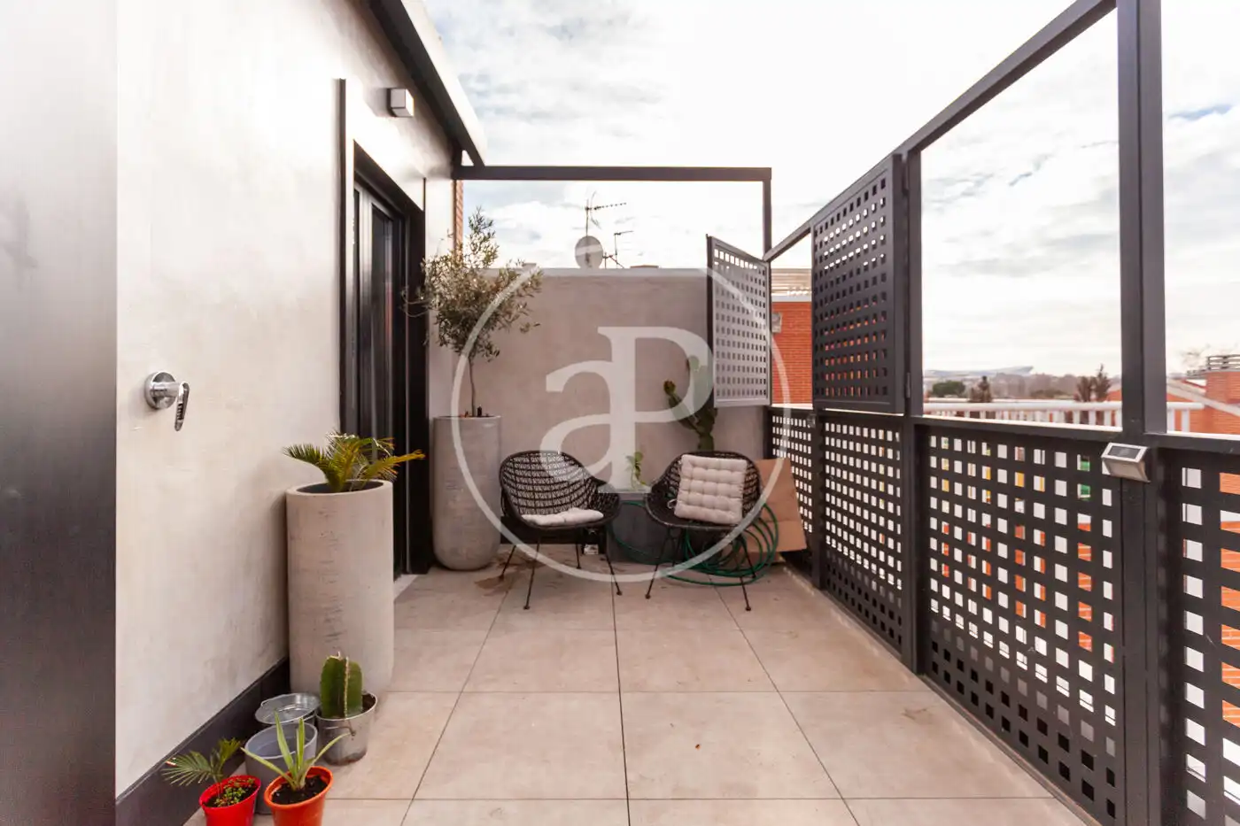 Terrasse von Dachboden zur Miete in Madrid mit Klimaanlage, Heizung und Terrasse