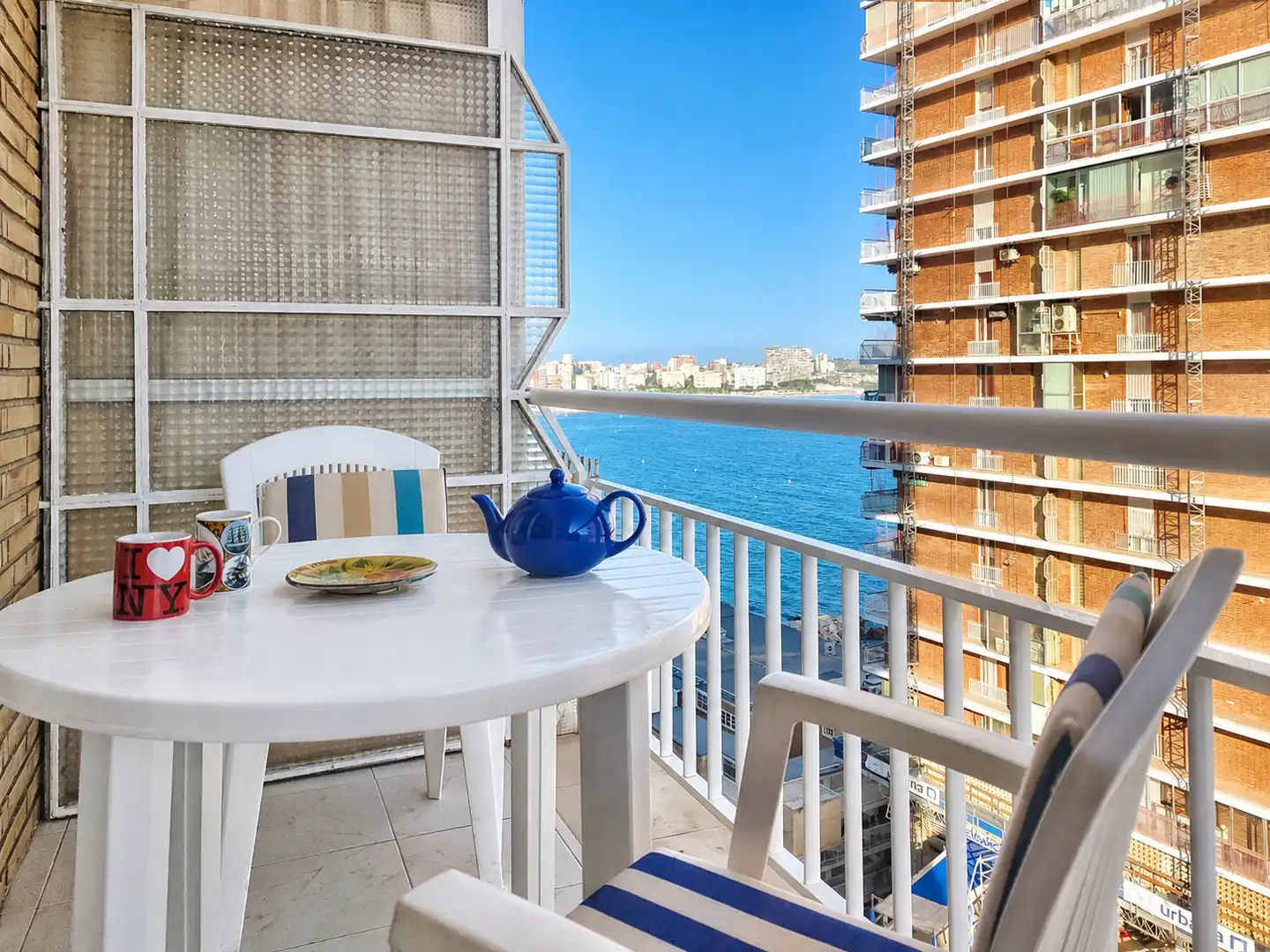 Terrasse von Wohnung zur Miete in Alicante / Alacant mit Möbliert