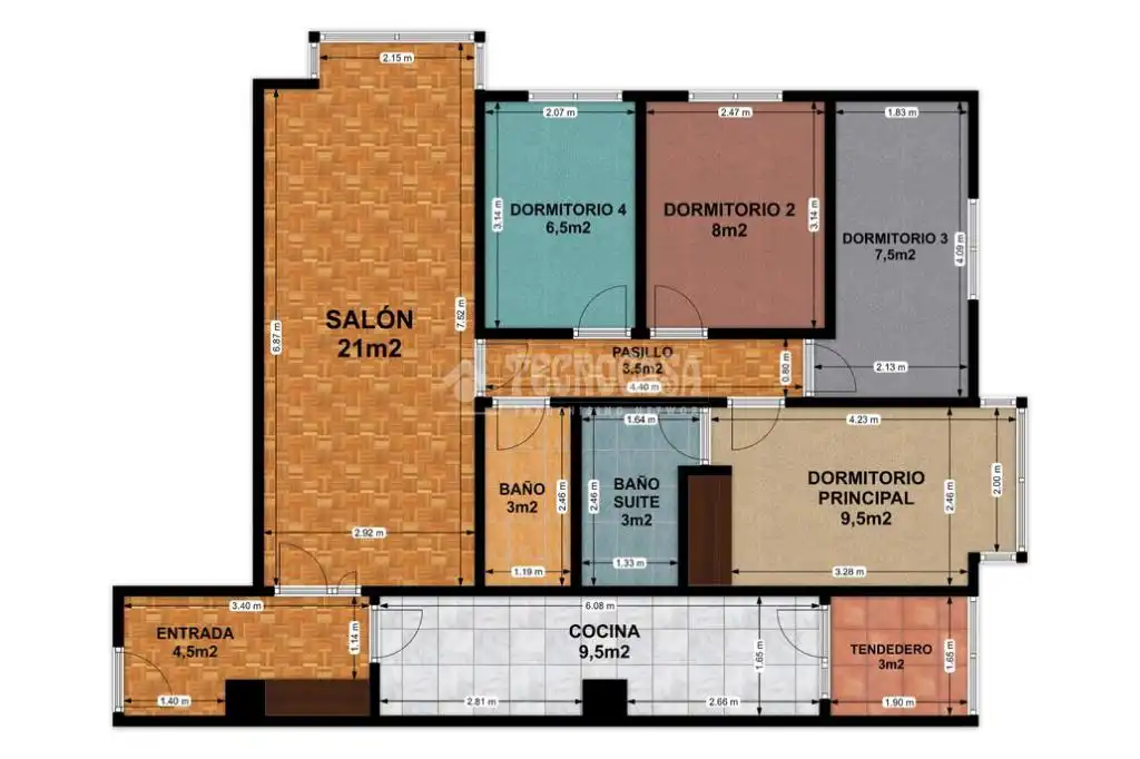 Piso en venta en Madrid con Aire acondicionado, Calefacción y Parquet