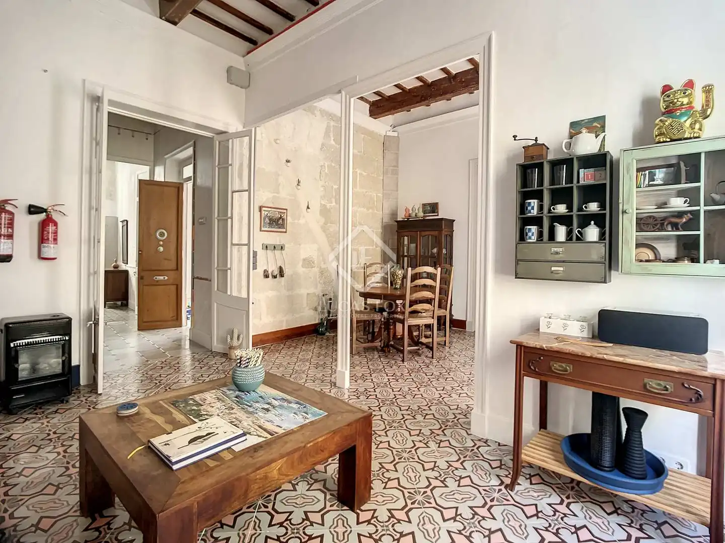 Living room of Houses for sale in Maó - Mahón  with Air Conditioner, Heating and Parquet flooring