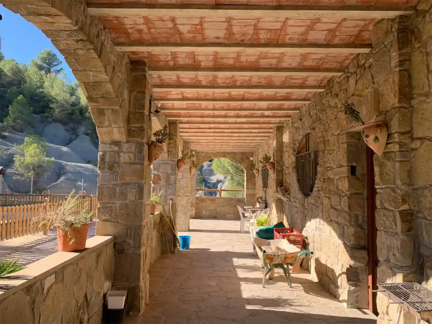 Terraza de Finca rústica en venta en Sant Vicenç de Castellet con Jardín privado, Trastero y Piscina