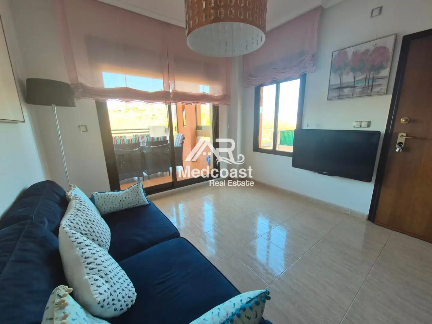 Wohnzimmer von Wohnung zum Verkauf in Pulpí mit Klimaanlage, Terrasse und Schwimmbad
