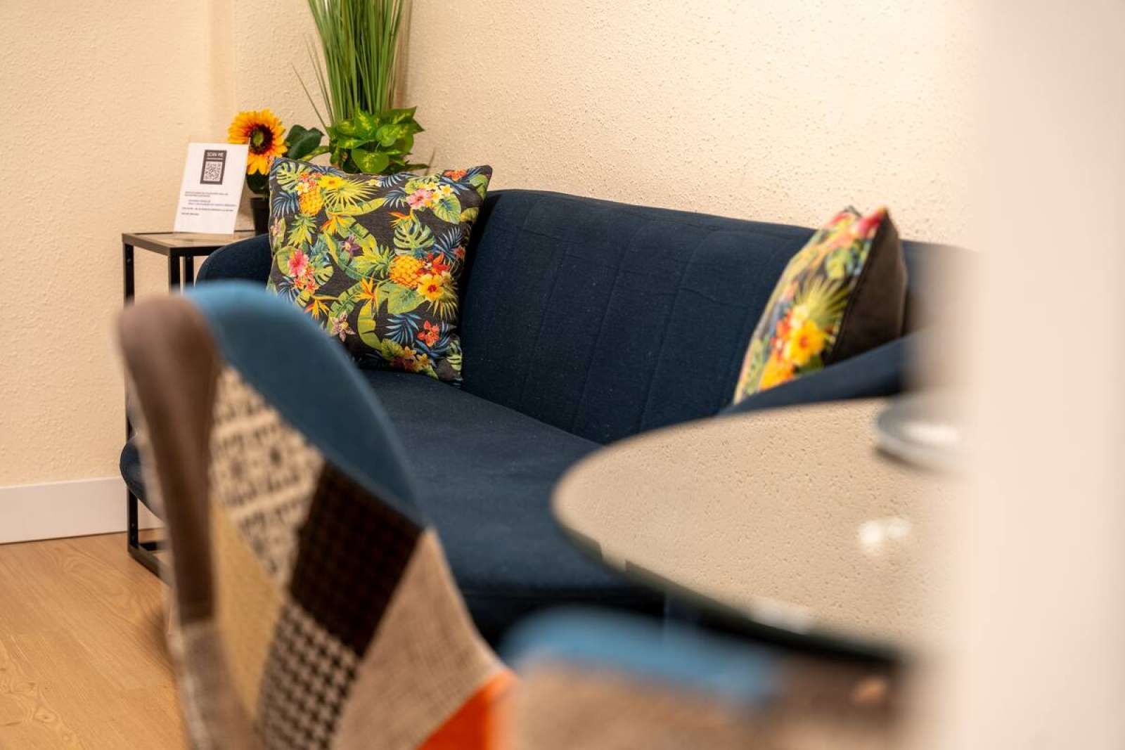 Living room of Apartment to share in Santander  with Air Conditioner and Terrace