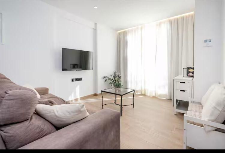 Sala d'estar de Pis de lloguer en Málaga Capital amb Aire condicionat
