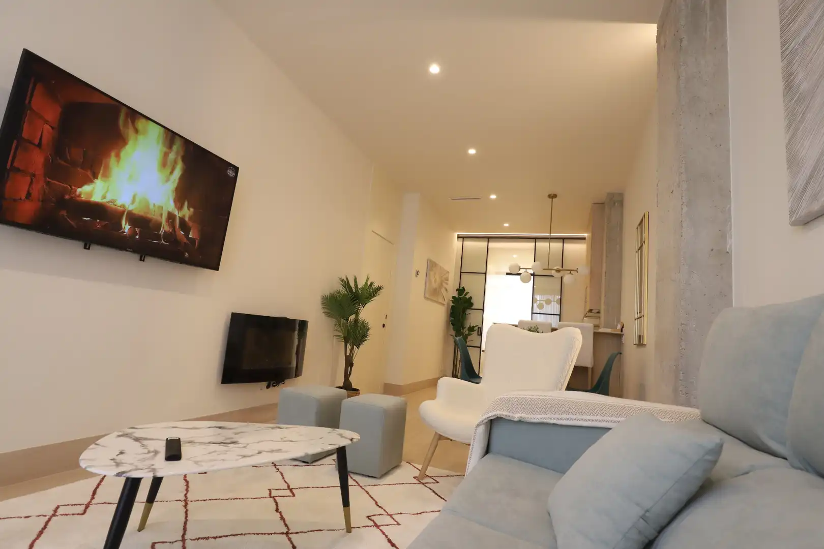 Wohnzimmer von Gebäude zum Verkauf in Madrid mit Alarm