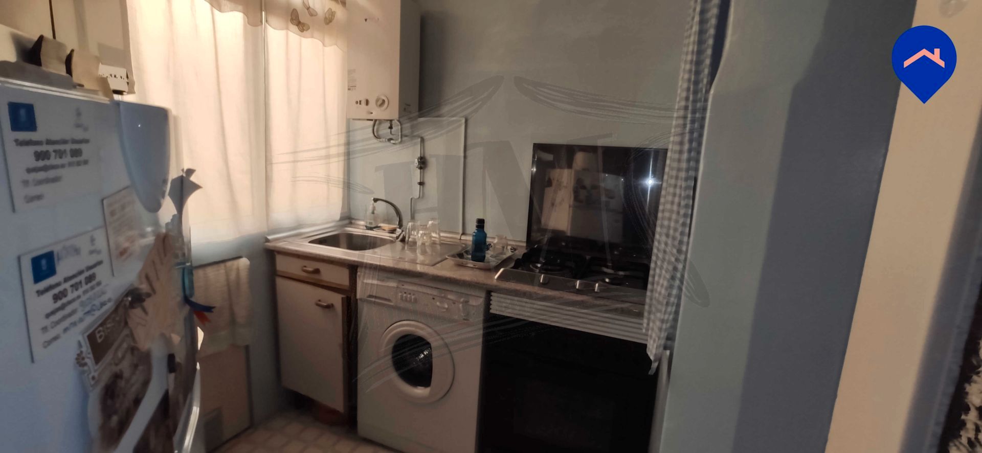 Kitchen of Flat for sale in  Madrid Capital  with Air Conditioner, Heating and Furnished