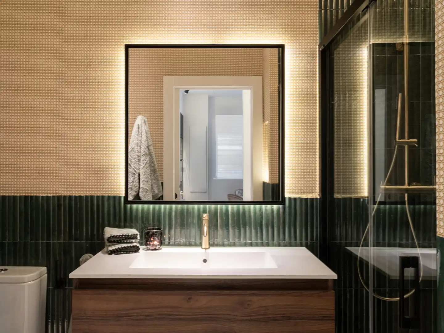 Baño de Apartamento de alquiler en Málaga con Aire acondicionado y Amueblado