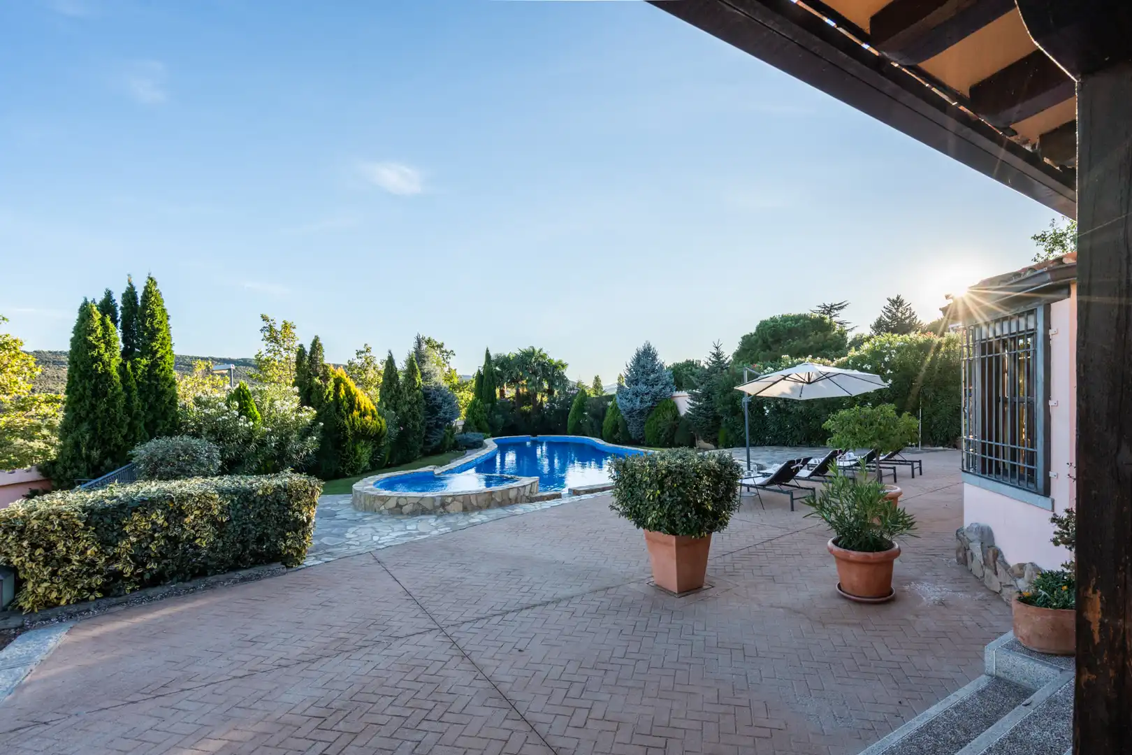 Garden of Houses for sale in Manzanares El Real  with Air Conditioner, Heating and Private garden